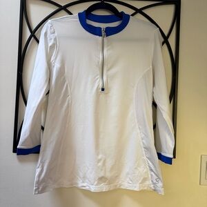Sofibella White 3/4 Sleeve Top